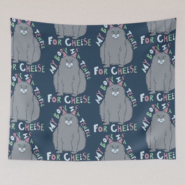 Item preview, my body is a temple for cheese 2 designed and sold by crestfallenmermaid.