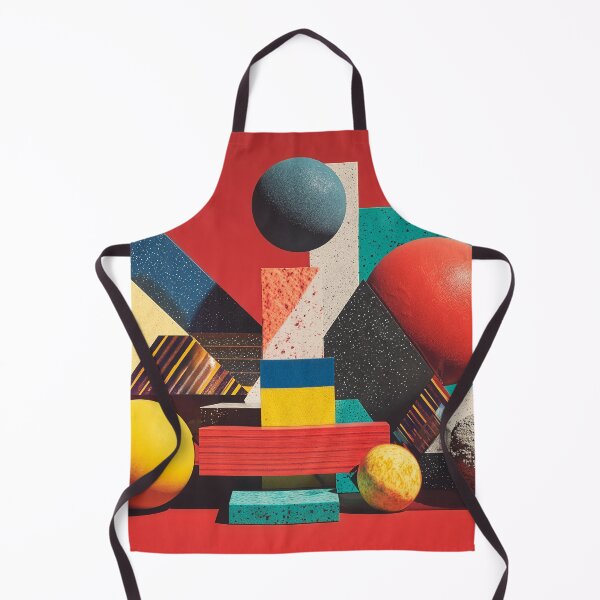Item preview, Colorful Geometric Shapes on Red Background designed and sold by Jirka Svetlik, Studio Illuvision.
