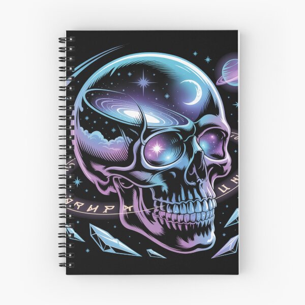 Item preview, Cosmic Skull Galaxy Artwork with Stars and Planets designed and sold by WitchyWhisper.