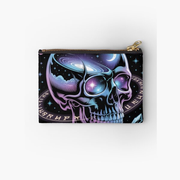 Item preview, Cosmic Skull Galaxy Artwork with Stars and Planets designed and sold by WitchyWhisper.