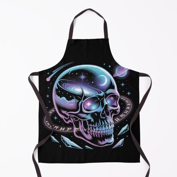 Item preview, Cosmic Skull Galaxy Artwork with Stars and Planets designed and sold by WitchyWhisper.