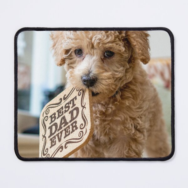 Item preview, Cute Poodle Puppy giving Dad Gift designed and sold by VanGaldo.
