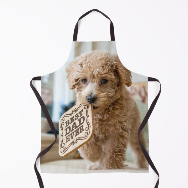 Item preview, Cute Poodle Puppy giving Dad Gift designed and sold by VanGaldo.