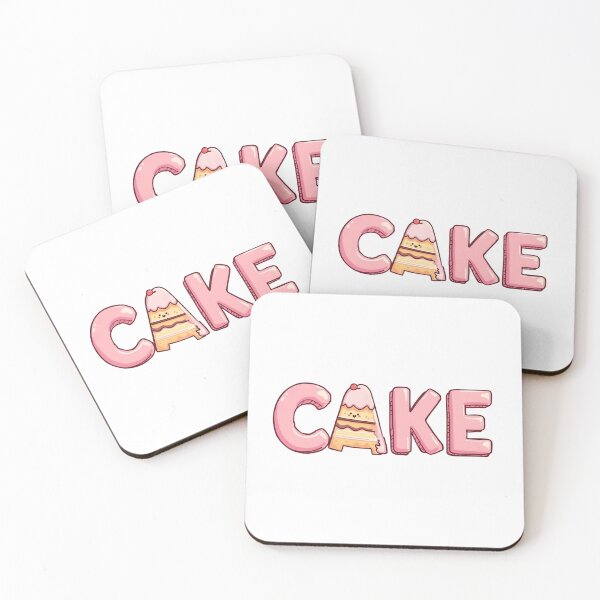 Item preview, Piece of Cake, Cute Pastel Typography Design designed and sold by Moodune.
