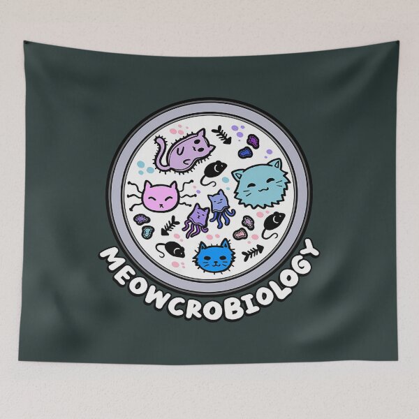 Item preview, Meowcrobiology Microscopic Cats Science Pet School Biology 		 designed and sold by kmgkbodsksb98.
