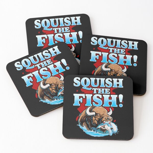 Item preview, SQUISH THE FISH - bison eating dolphin food chain fantasy 		 designed and sold by zqqeptsj11.