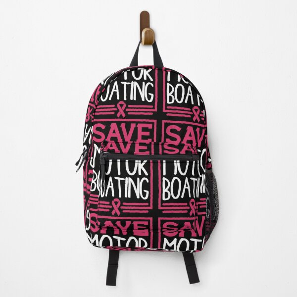 Item preview, Save Motor Boating Funny Breast Cancer Pink Ribbon designed and sold by itlglnbl24.