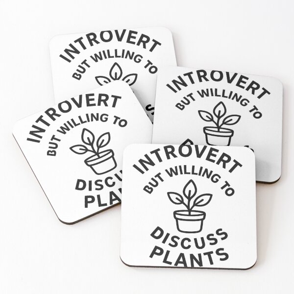 Item preview, Introvert but willing to discuss plants designed and sold by smallcatvn.