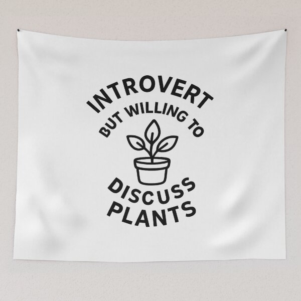 Item preview, Introvert but willing to discuss plants designed and sold by smallcatvn.
