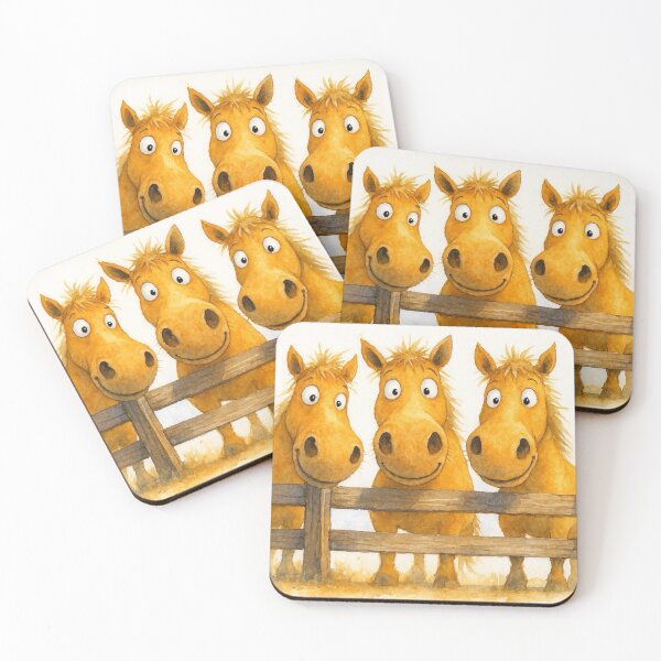Item preview, Cute Horses ' The Golden Nuggets ' Designs BY SHiRLeY MacARTHuR designed and sold by Shirley MacArthur Art.