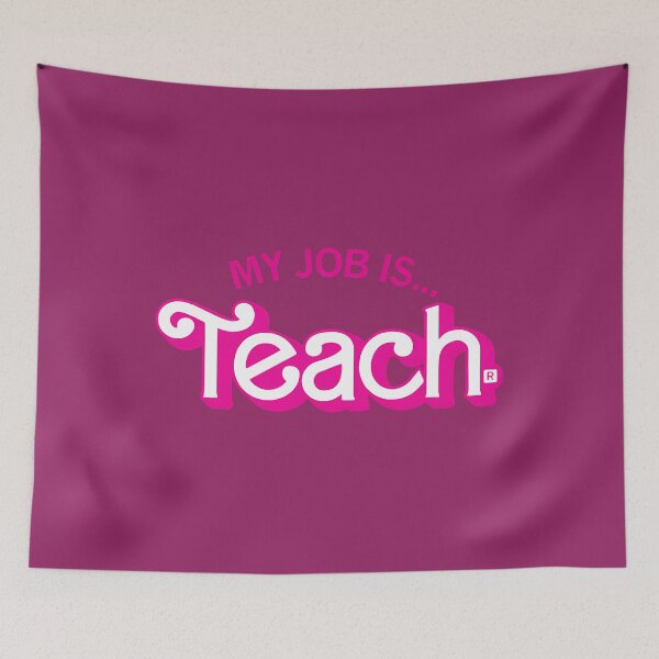 Item preview, My Job Is Teach Retro Pink Style Teaching School For Teacher 		 designed and sold by roqrqnqxdxa31.