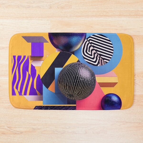 Item preview, Abstract arrangement with colorful spheres and geometric shapes designed and sold by Jirka Svetlik, Studio Illuvision.
