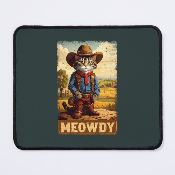 Item preview, Meowdy Funny Country Side Cat Hat Vintage Cow Cat designed and sold by kmgkbodsksb98.
