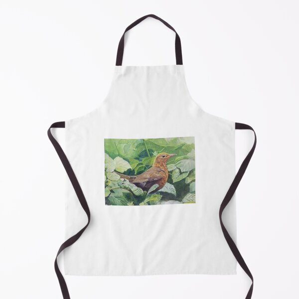 Item preview, Female Blackbird among raspberry bush. designed and sold by Portraits, Figures & Wildlife.
