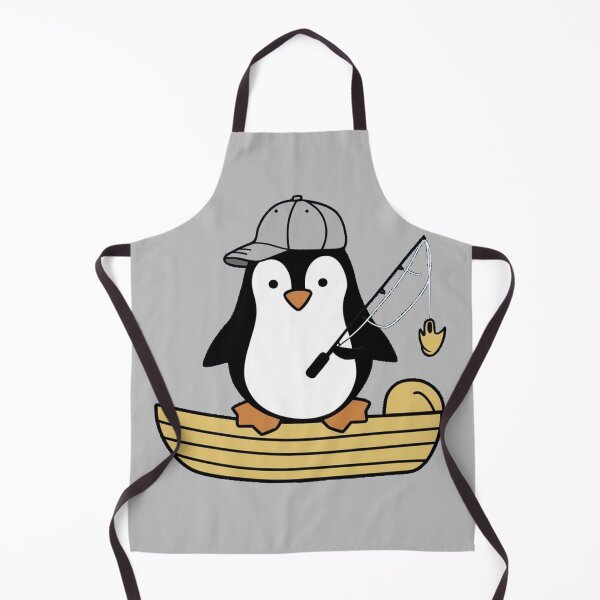 Artikelvorschau, Angeln Pinguin Niedlichen Cartoon Design Lustige Geschenke für Natur und Angeln Liebhaber entworfen und verkauft von SkymarArt.
