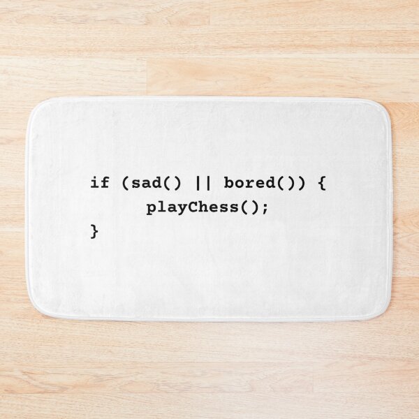 Item preview, Coder's Logic for Chess - Funny Programmer & Developer Gift designed and sold by TheCuriousPawn.
