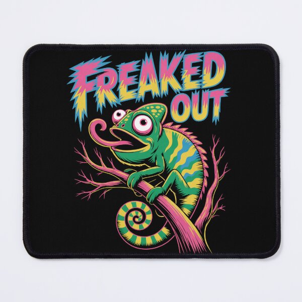 Item preview, Funny Freaked Out Chameleon Cartoon Pop Art designed and sold by WitchyWhisper.