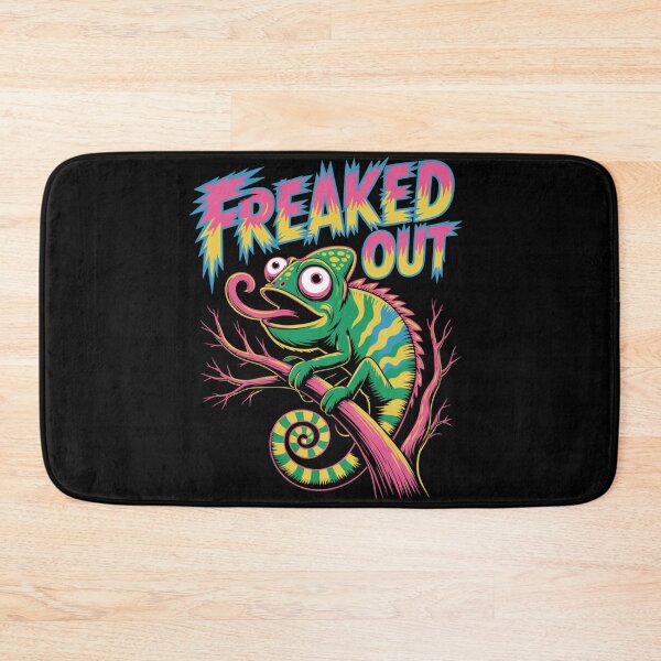 Item preview, Funny Freaked Out Chameleon Cartoon Pop Art designed and sold by WitchyWhisper.