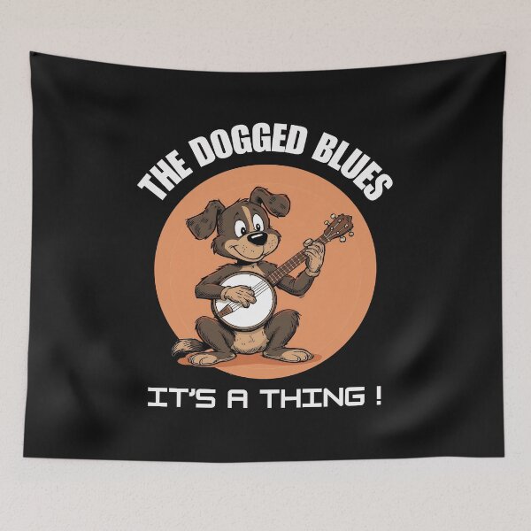 Item preview, BANJO PLAYING LITTLE DOG BLUES designed and sold by aledfychan.