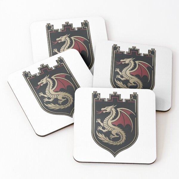Item preview, Medieval Dragon Crest Emblem designed and sold by FrenchRomani.