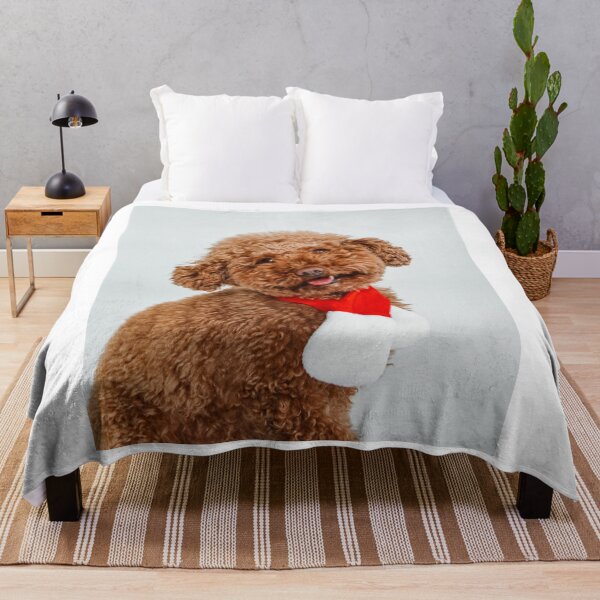 Item preview, Poodle Puppy wearing Red Scarf designed and sold by VanGaldo.
