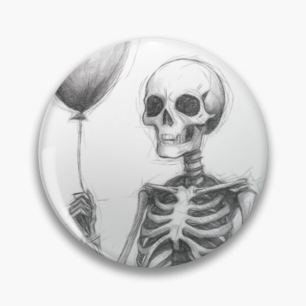 Item preview, Skeleton and Balloon designed and sold by Leon Woods Pencil Art.