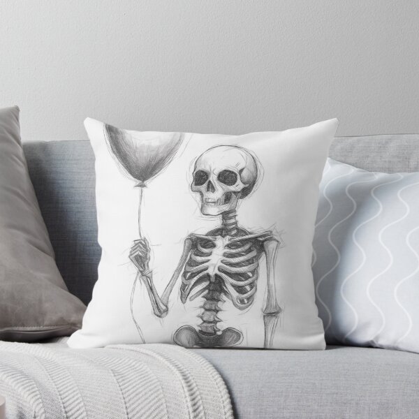 Item preview, Skeleton and Balloon designed and sold by Leon Woods Pencil Art.