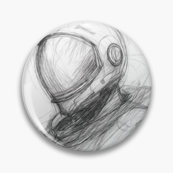 Item preview, Astronaut Sketch designed and sold by Leon Woods Pencil Art.