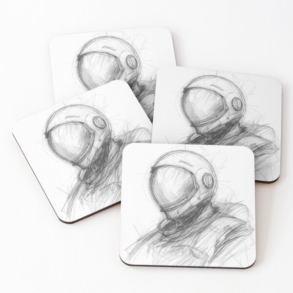 Item preview, Astronaut Sketch designed and sold by Leon Woods Pencil Art.