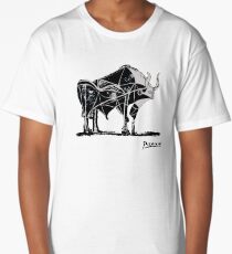 Pablo Picasso Bull, plate V 1945 Artwork Shirt, Reproduction Long T-Shirt