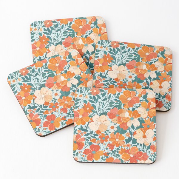 Item preview, Retro Flower Pattern designed and sold by CoolPixels.