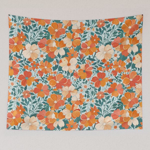 Item preview, Retro Flower Pattern designed and sold by CoolPixels.