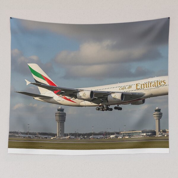 Item preview, Emirates Airbus A380 Graceful Landing designed and sold by Skyframe Aviation.