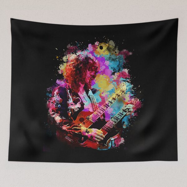 Item preview, Jimmy Page - Watercolor Illustration designed and sold by AmandaCampb.