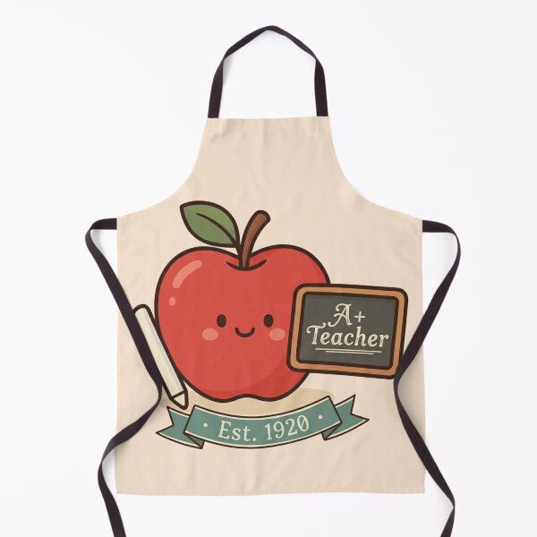 Item preview, Vintage A+ Teacher Apple Back to School Retro Education Gift designed and sold by Iuqiune.