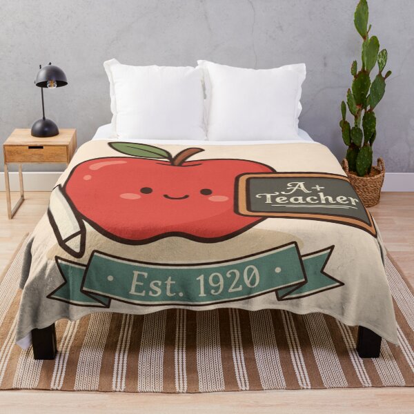 Item preview, Vintage A+ Teacher Apple  Back to School  Retro Education Gift designed and sold by Iuqiune.