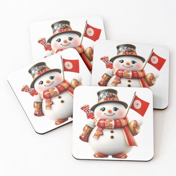 Item preview, Cute Christmas snowman cartoon with red hat and scarf designed and sold by MamaDong.