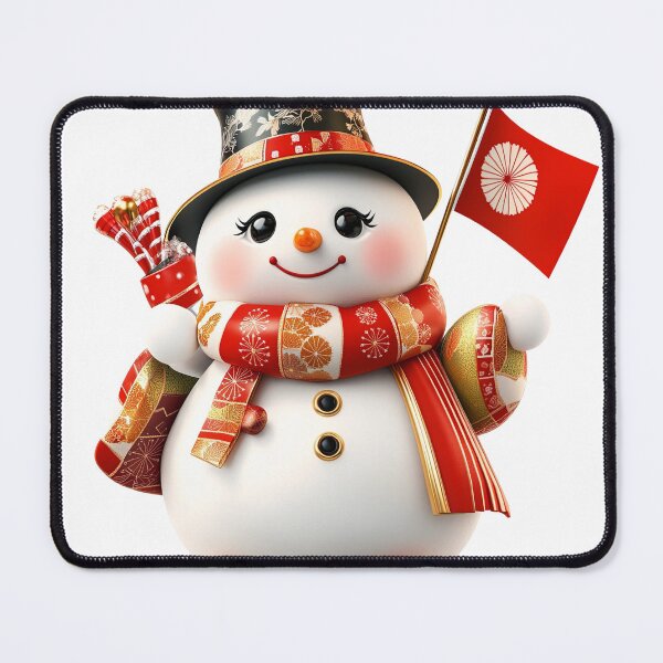 Item preview, Cute Christmas snowman cartoon with red hat and scarf designed and sold by MamaDong.