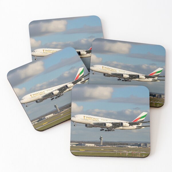 Item preview, Emirates Airbus A380 Graceful Landing designed and sold by Skyframe Aviation.