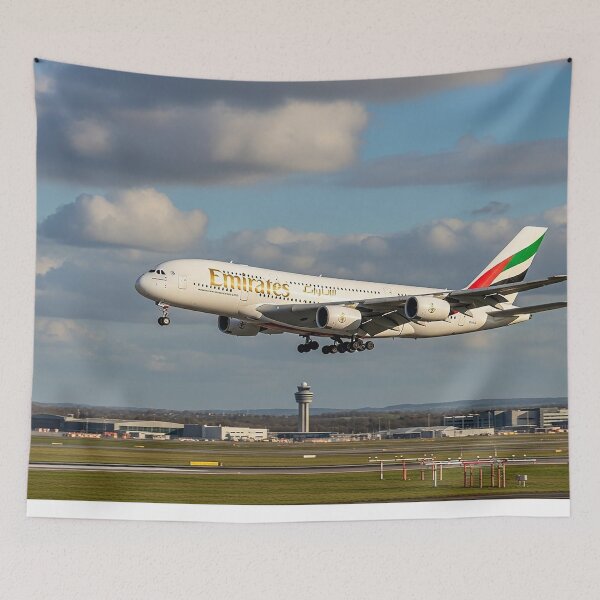 Item preview, Emirates Airbus A380 Graceful Landing designed and sold by Skyframe Aviation.