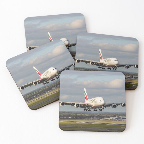 Item preview, Emirates Airbus A380 Graceful Landing designed and sold by Skyframe Aviation.