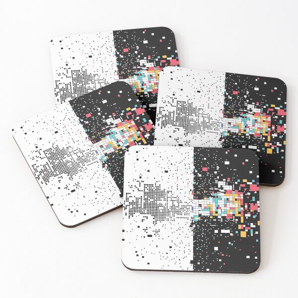 Item preview, geometric shapes and flowing lines to represent data reorganization designed and sold by Ariadna de Raadt.