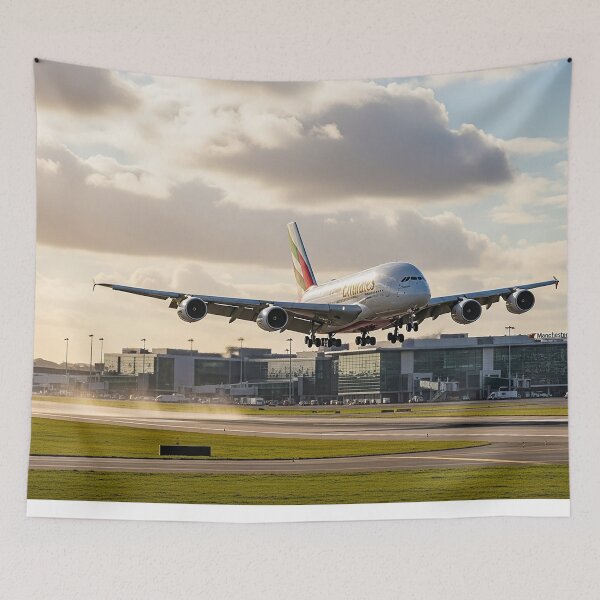 Item preview, Emirates Airbus A380 Graceful Landing designed and sold by Skyframe Aviation.