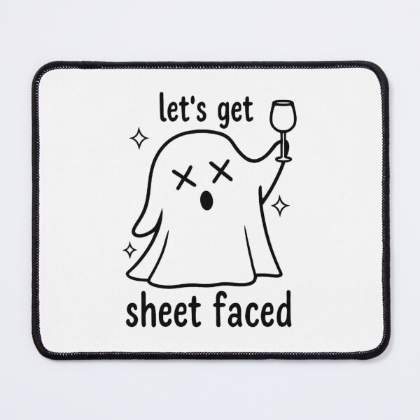Item preview, Funny Drunk Ghost Pun – Let’s Get Sheet Faced Halloween Design designed and sold by RuweisVibes.