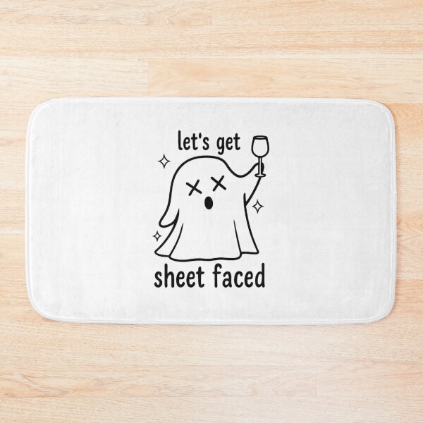 Item preview, Funny Drunk Ghost Pun – Let’s Get Sheet Faced Halloween Design designed and sold by RuweisVibes.
