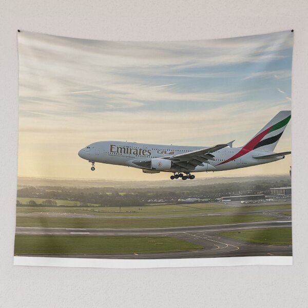 Item preview, Emirates Airbus A380 Graceful Landing designed and sold by Skyframe Aviation.