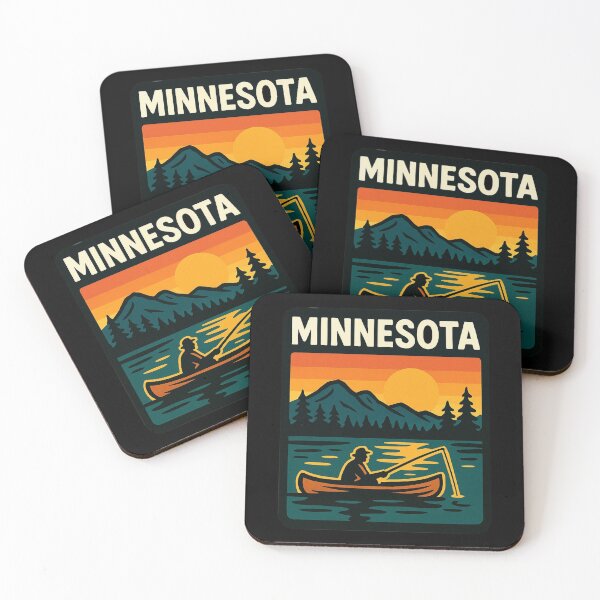 Item preview, Minnesota Canoe Fishing Lake designed and sold by Myra365Art.
