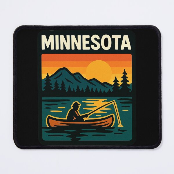 Item preview, Minnesota Canoe Fishing Lake designed and sold by Myra365Art.