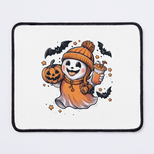 Item preview, Ghost drink coffee pumpink halloween designed and sold by PunkNation-Arts.
