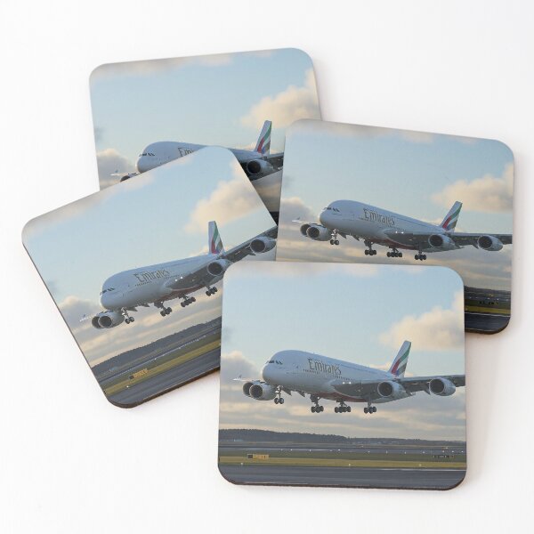Item preview, Emirates Airbus A380 Graceful Landing designed and sold by Skyframe Aviation.